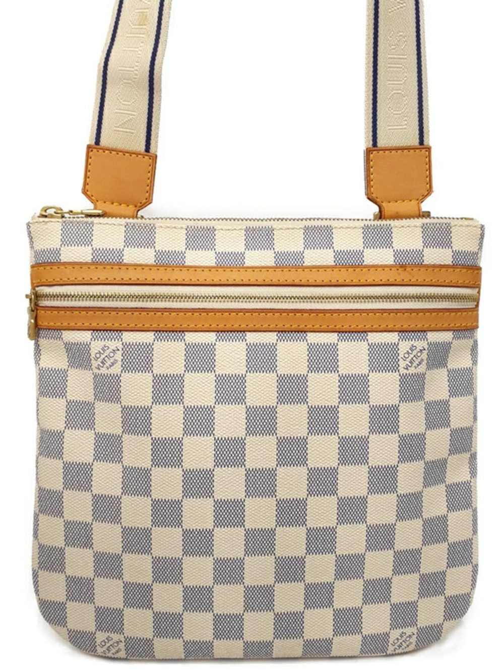 Louis Vuitton Damier Azur White Pochette Bosphore Shoulder Bag